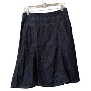 Chaps Denim Midi Skirt Womens Size 4 Zip Cotton Western‎ Party Outdoor Office
